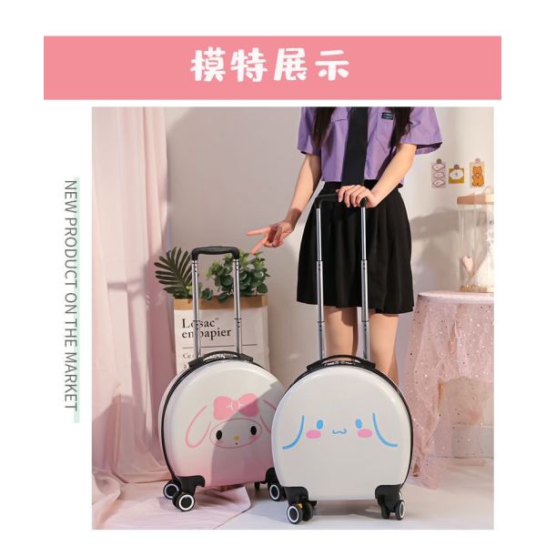 Multiscene Childrens Pink Suitcase On Wheels Polyester Moistureproof