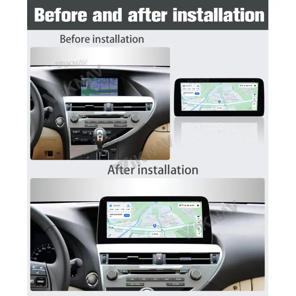 LEXUS RX 2009-2014 Aftermarket Bluetooth Car Stereo Radio Upgrade 12.3 Inch Touchscreen