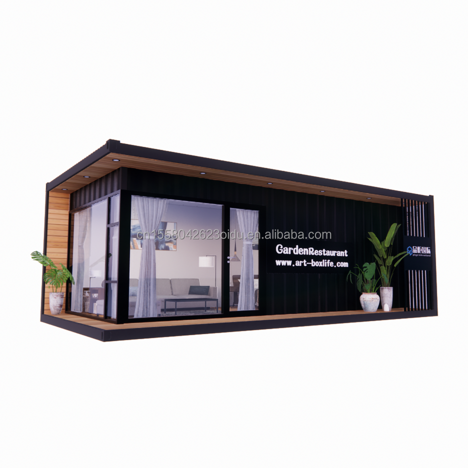 Outdoor 40ft or 20ft Modern Design Expandable Container Home Prefab Residential Prefabricated Tiny House for Living Steel Material
