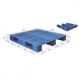 China Plastic Block Pallet Logistic System Plastic Box Pallet  For Heavy Duty Storage on sale