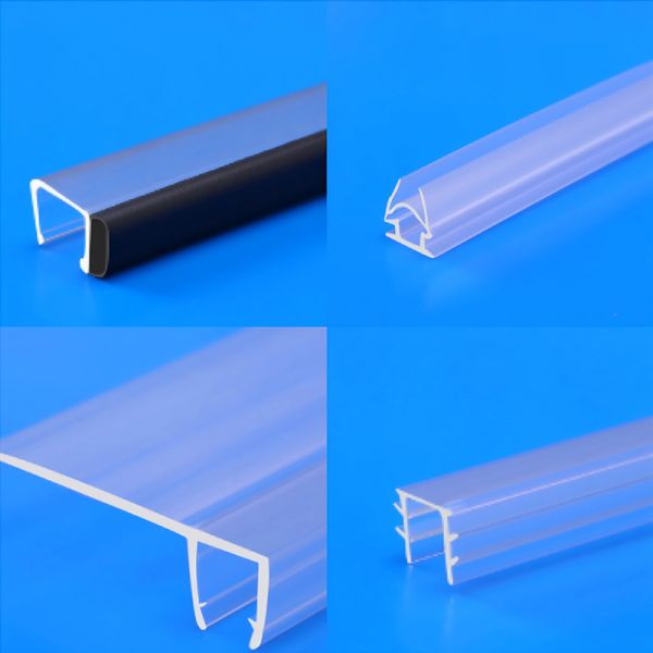 Bathroom Shower Door Seal Strip Anti Corrosion Shower Door Sweep Lightweight