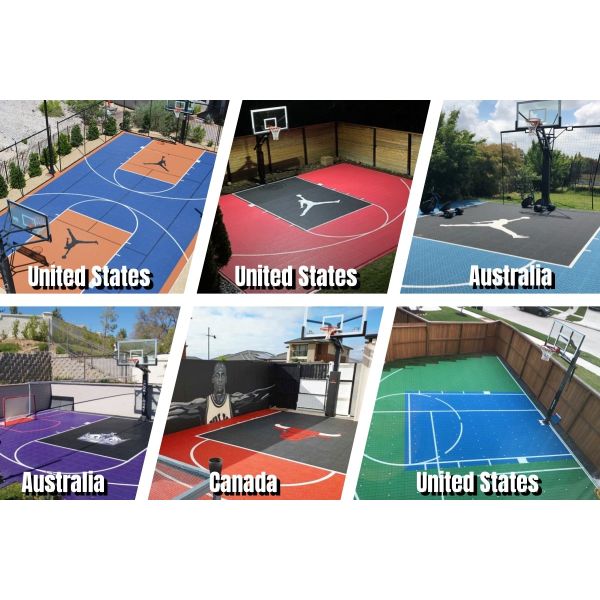 Pvc Volleyball Roller Skating Playground Sports Floor Tiles Outdoor Basketball Court Flooring