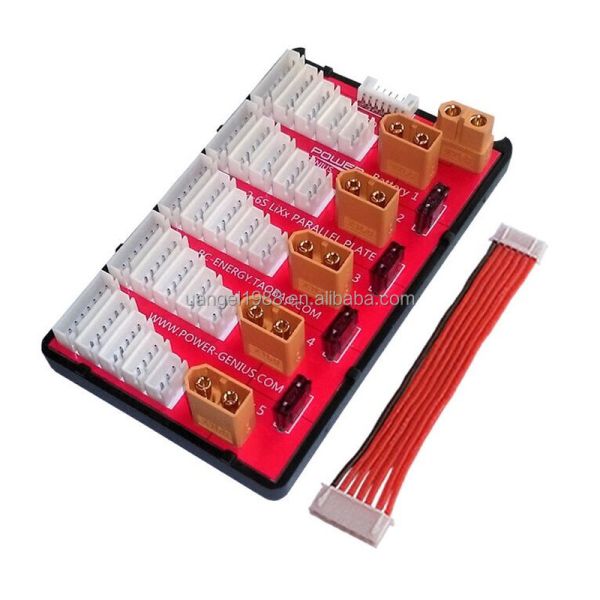 Lightweight RC Toy Accessories XT60 / XT90 / XT30 Lipo Battery Parallel Charging Board