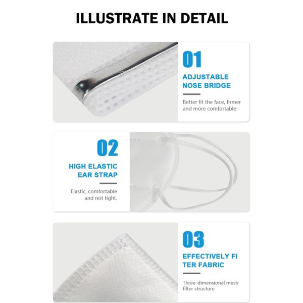 High Efficiency KN95 Face Mask Skin Friendly With Protective Breather Valve