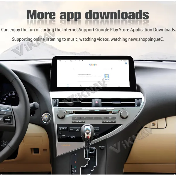 LEXUS RX 2009-2014 Aftermarket Bluetooth Car Stereo Radio Upgrade 12.3 Inch Touchscreen