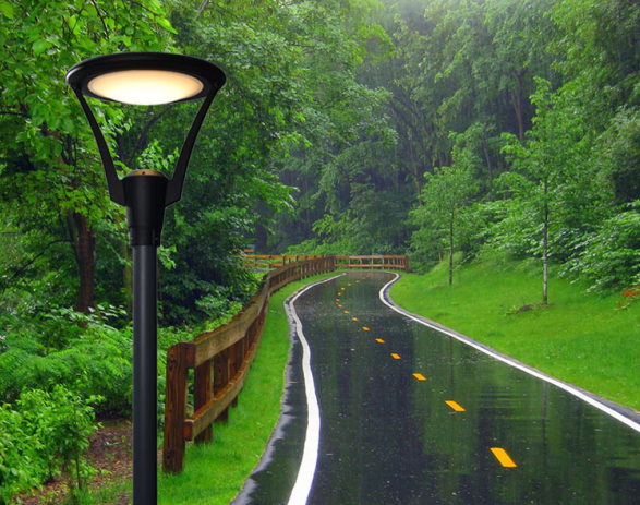 IP65 Waterproof 120LM/W Solar Post Top Light Urban LED Lighting Outdoor Garden Lights For Pathday And Road