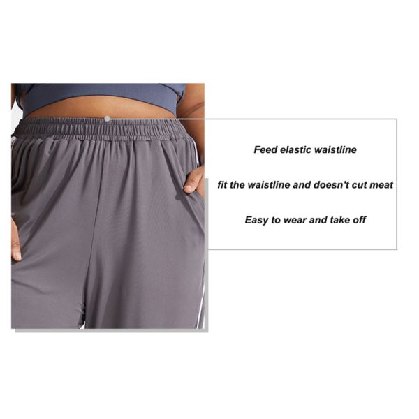 Women Plus Size Yoga Pants Loose Casual Bind Feet Athletic Workout Leggings