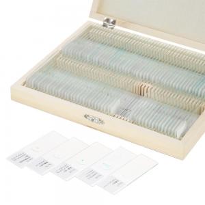 China Human Histology Tissue Teaching 100piece Prepared Microscope Slides Sets In Wooden Box on sale