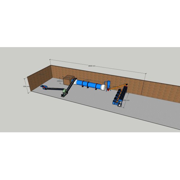18.5kw Sawdust Biomass Briquetting Machine 280kg/H Biomass Charcoal Making Machine