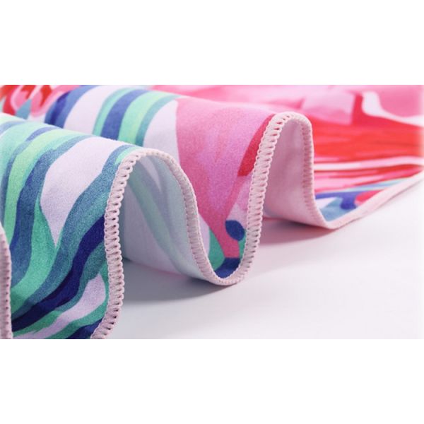 Knitted Sublimated Beach Towels Dense Terrt Strong Water Absorbability