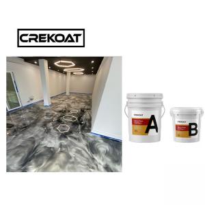 China Commercial Metallic White Epoxy Resin Floor Coating Clear Top Coat on sale