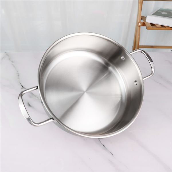 Home Kitchen Stainless Steel Cookware Set 3pcs With Lid