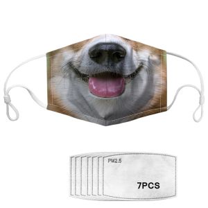 Cheap Adjustable Earloop Anti Pollution Printed Face Mask wholesale