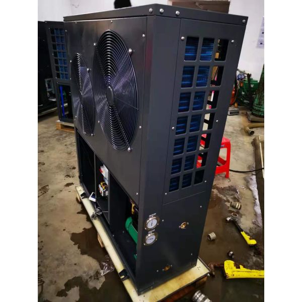 Horizontal fan 24 KW air source heat pump water heater; built-in water pump