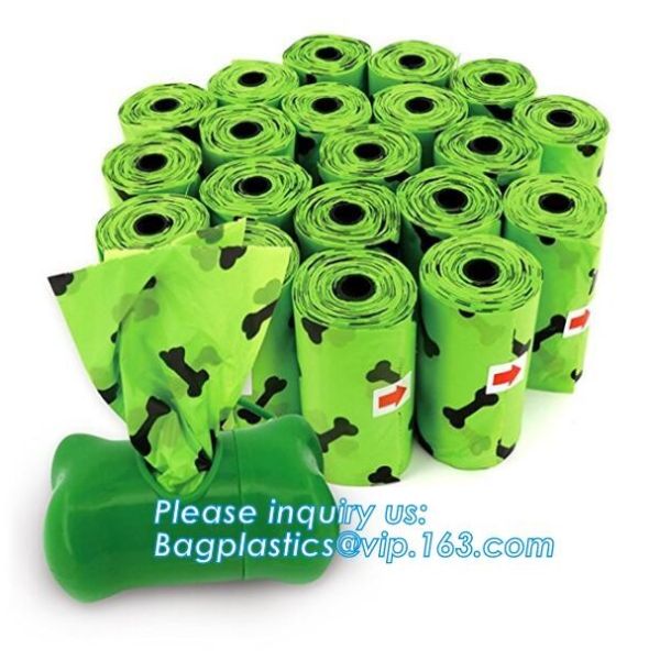 Nappy Baby Disposable Diaper Sacks, Degradable scented disposable baby diaper sack, green tie handle baby diaper sack