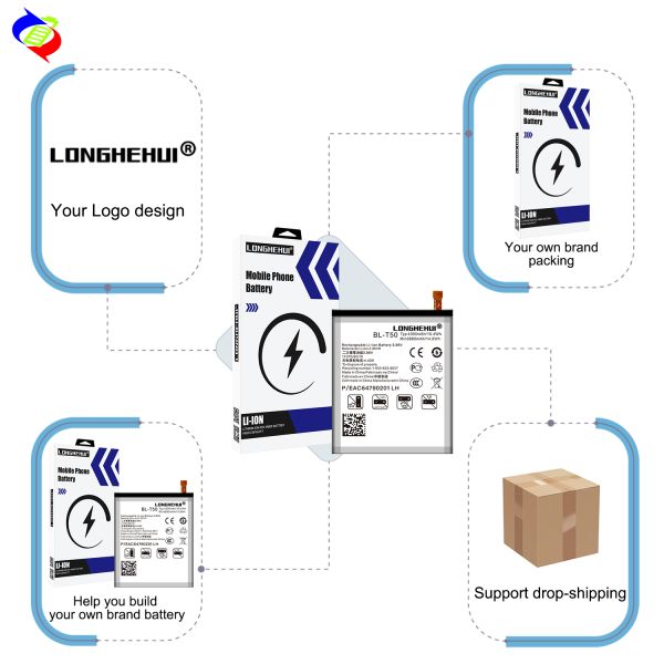 2500mAh Capacity Rechargeable Batteries for LG X-Cam BL-T23 K580 F690 Mobile Phone Battery