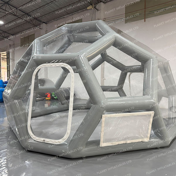 High Quality Air Sealed Inflatable clear Dome Tent Soccer Shape Tent Outdoor Camping Inflatable Dome Tent
