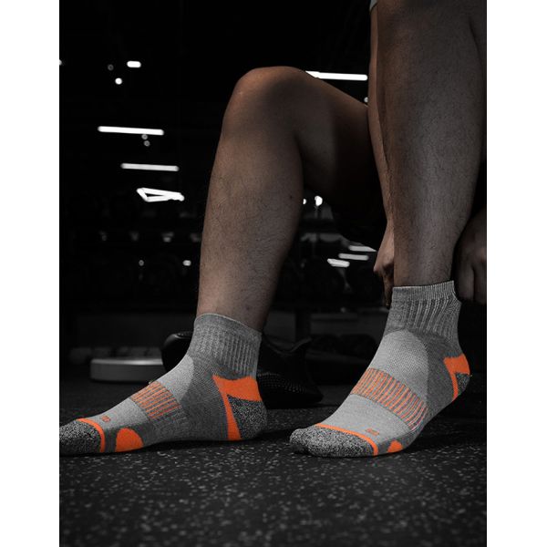 Cotton Breathable Sporty Running Socks Sweat Absorbent Athletic Ankle Socks