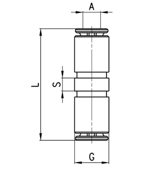 6580 Nickel Plated Brass Pneumatic Tube Fittings Nbr O Ring Connector