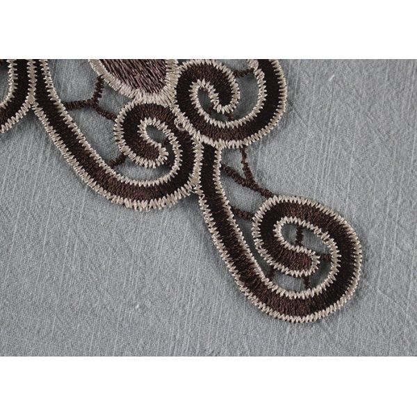 Venice Lace Applique Multi Color Lace Collar Applique With Floral Embroidery For Dresses