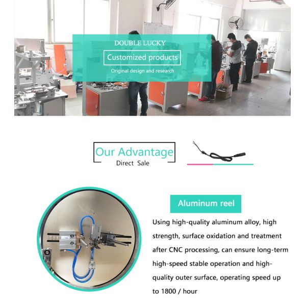 Productivity 1000 1300 Pcs./h High Speed Cable Wire Winding Tying Bundling Machine