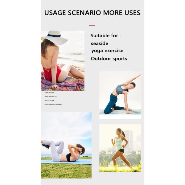 Non Slip Large Microfiber Beach Towels 65*185cm Printable Non Skid Yoga Towel