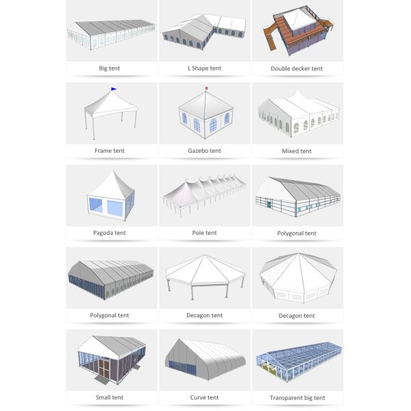 Modular 40x50m Aluminum Frame Tent For Epidemic Prevention