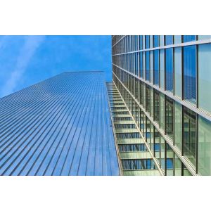 China Weatherproof Metal Curtain Wall Exterior Glass Curtain Wall Class A Fire Resistant on sale