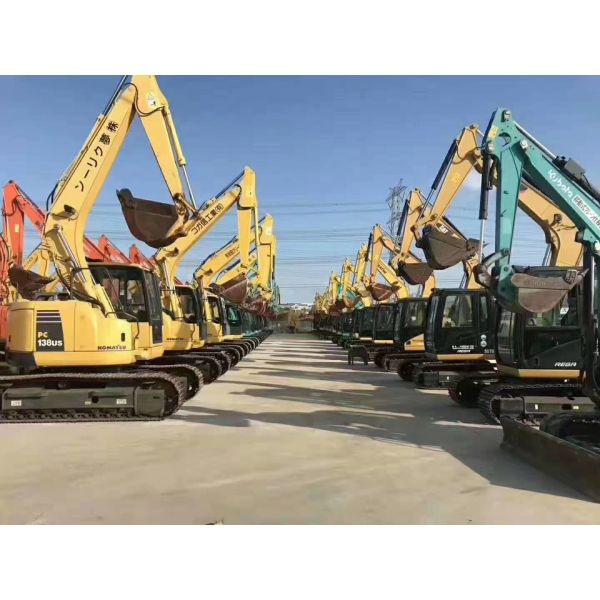 Direct Injection Engine PC220-6 Used Komatsu Excavator