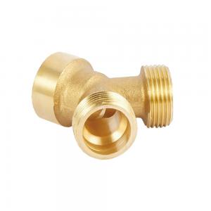 Cheap Lightweight Brass Pex Pipe Fittings 3 Way Brass Connector Corrosion Resistance wholesale