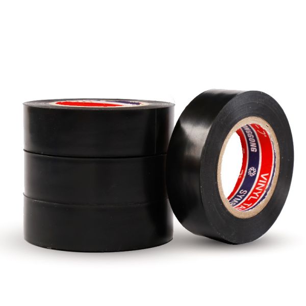50MM Black PVC Adhesive Tape For Rubber Plastic Electric Insulation