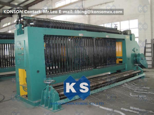 Quality Automatic Gabion Box Hexagonal Wire Netting Machine High Speed 3.5 Meter Per Minute for sale