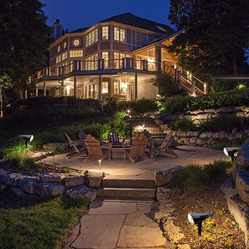 IP55 1.5W Outdoor Solar Landscape Spotlights , 200LM Solar Outside Security Lights