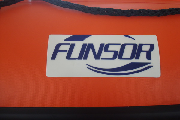 Marine Aluminum Floor Inflatable Rescue Boat Orange For 6 Person