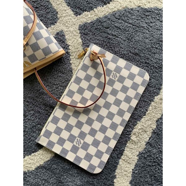 Tahiti Limited Custom Branded Bags Checkered Louis Vuitton Neverfull MM
