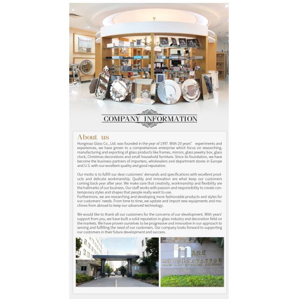 European Style Plain Glass Photo Frames / Vertical 4 X 6 Glass Photo Frames