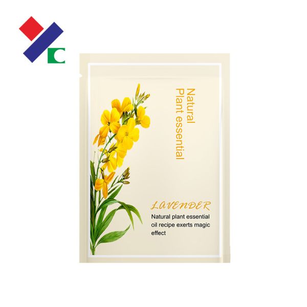 YC Three Side Seal Pouch Aluminum Foil Facial Mask Packaging Bag BRC SGS Approved