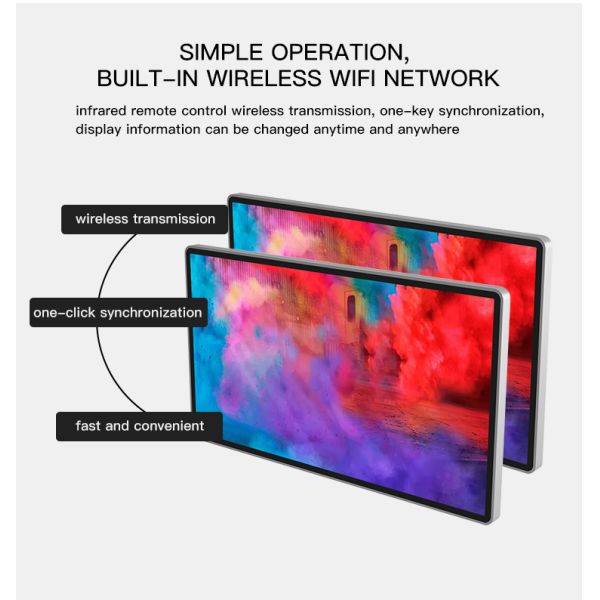 indoor lcd screen resolution 1920*1080 android network version wall mounted digital signage
