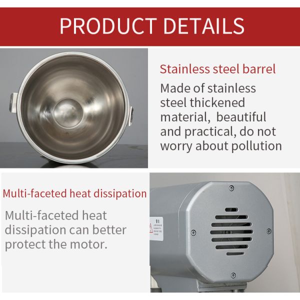 High Quality 40L Spiral Dough Mixer Egg Flour Food Mixer Machine Commercial Dough Mixer