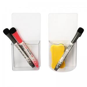 Cheap Reusable Whiteboard Pen Magnetic Holder Plastic Pen Holder With Self Adhesive Pad wholesale