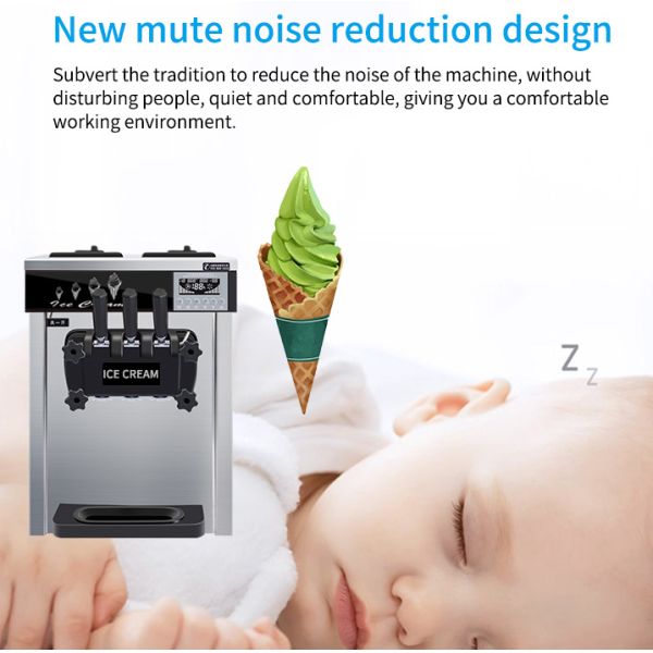 Ice Cream Machine R22 Factory Supply Making Commercial Home 25L H Frozen Marketing Steel Key Stainless Power Engine Milk Food