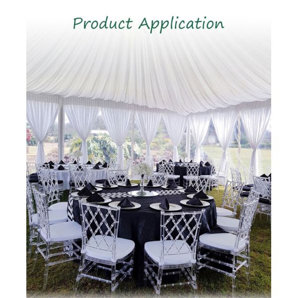 Bride Groom Resin Wedding Banquet Chairs Stackable Chiavari Diamond Crystal 40x40x92cm