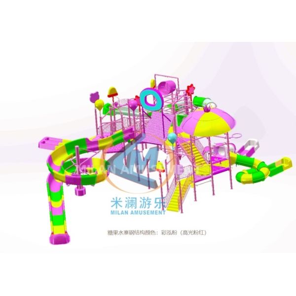 Big Ocean Theme Water Feature Playground 42x30m For Commercial Use