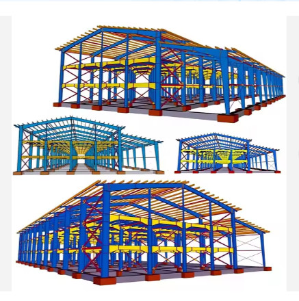1000 Square Meter Prefabricated Ready Made Steel Structure Warehouse Building for Food Factory