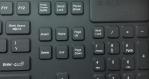Rugged industrial silicone rubber cyber keyboard IP68 fully sealed for USA