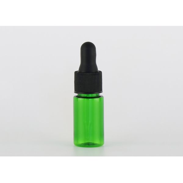 Small Glass Empty Essential Oil Bottles Smooth Surface With Plastic Dropper