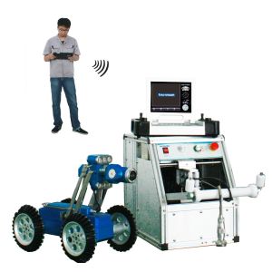 Wireless Control CCTV Pipe Inspection Equipment For Underground , Boiler