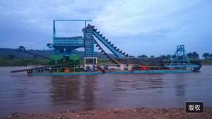 Cheap Bucket Chain Dredger Gold Dredging Equipment Working Capacity 120t/H Mining wholesale