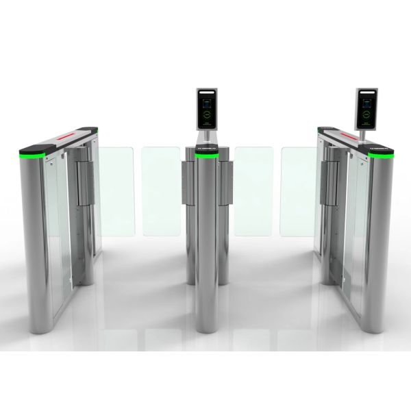 316 Stainless Steel Temp Detector Facial Recognition Turnstile