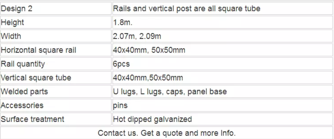Welded Metal Cattle Fence Panels Australia Standard With Square / Oval / Round Tube